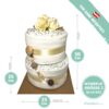 Windeltorte-Stillvoll-Eleganz-Schlicht-Masse